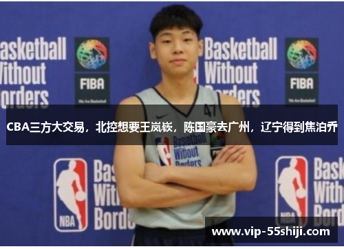 CBA三方大交易，北控想要王岚嵚，陈国豪去广州，辽宁得到焦泊乔
